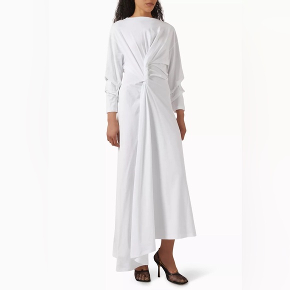A.W.A.K.E MODE Dresses & Skirts - A.W.A.K.E. MODE Jersey Asymmetric Gathered Maxi Dress